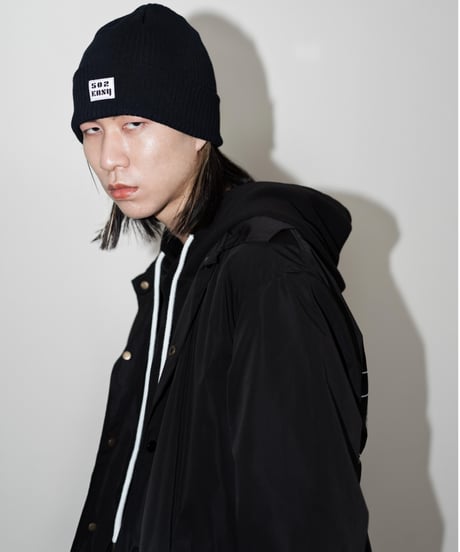 #009　ニットキャップ　BLACK