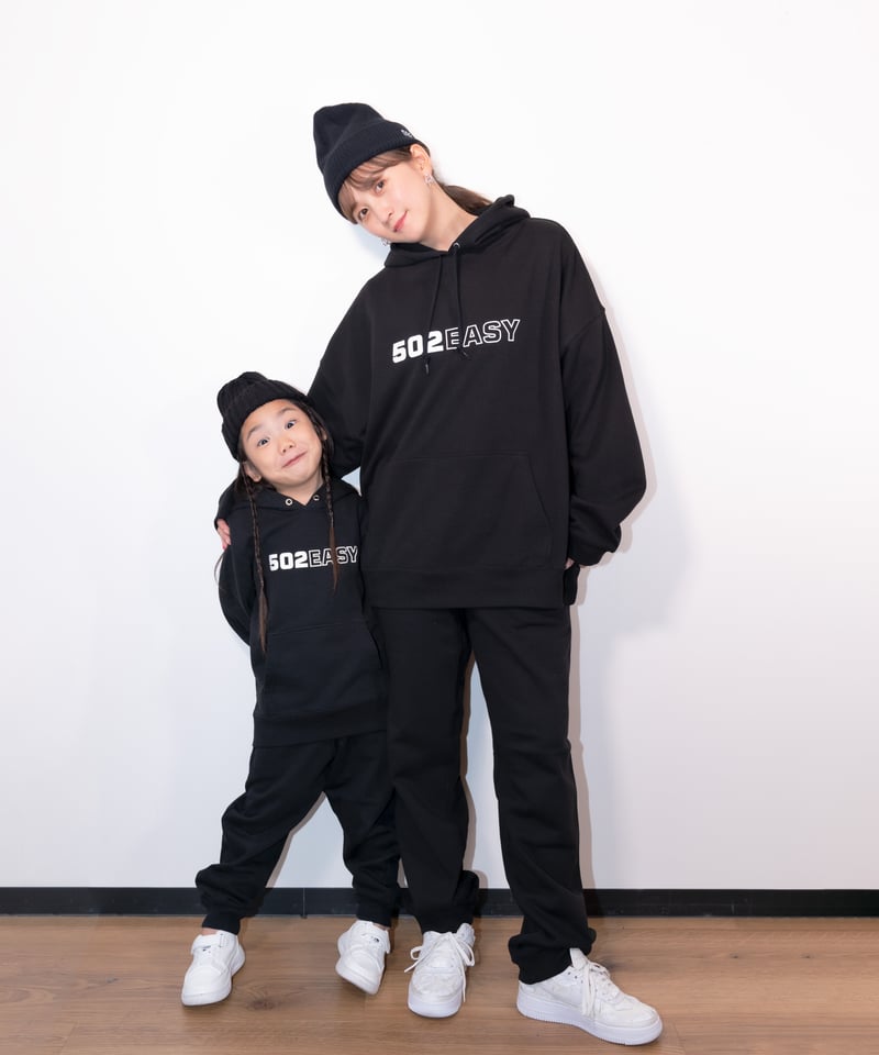 「ものちゃん」FR2 ブラック スウェットパンツ 望蘭ちゃんコラボアイテム］#110 MIRANx502EASY スウェットパンツ