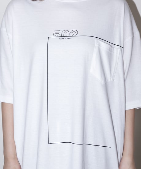 #046　The Rectangle T-シャツ WHITE