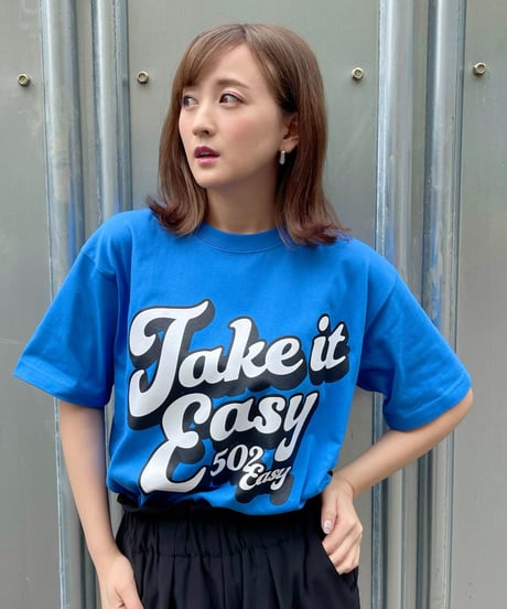 #043　70's Take it Easy T‐シャツ BLUE