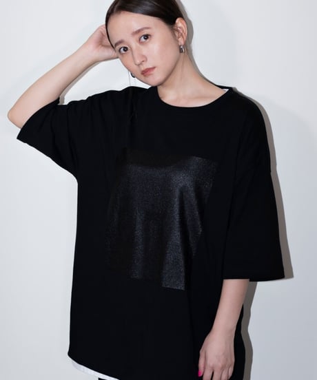 #049　The Rubber print T‐シャツ BLACK