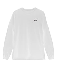 #166　502EASY Hello刺繍ロングTシャツ