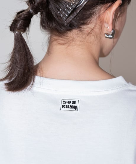 #051　Neon Logo T-シャツ WHITExYELLOW
