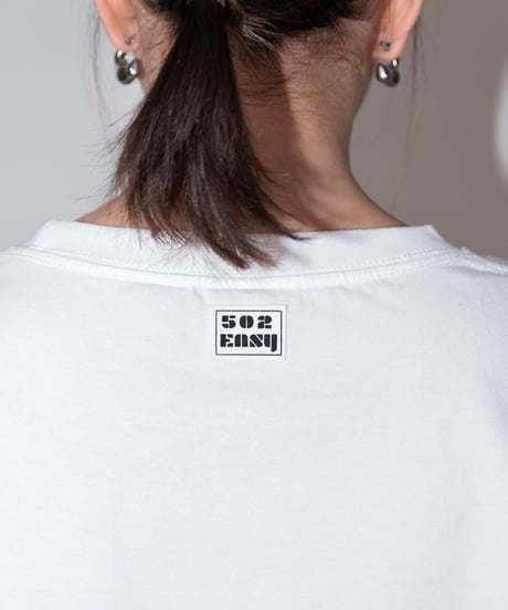 #051　Neon Logo T-シャツ WHITExGREEN