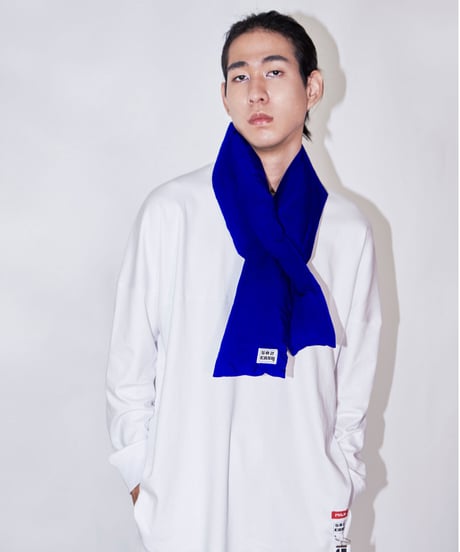 【WEB限定】#018　ダウンマフラー 　ブルー