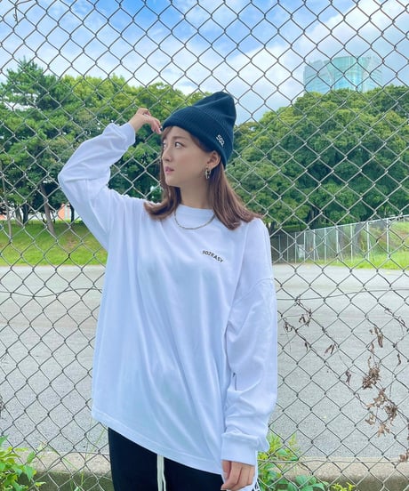 #062 　彩空バックプリントロングTシャツ　WHITE