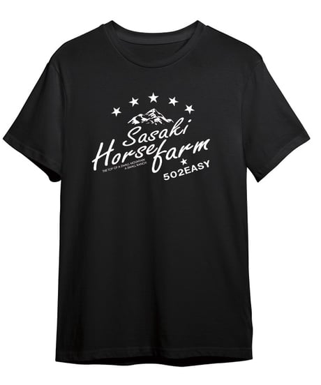 #185　502EASYｘ佐々木牧場コラボTシャツ〈マウンテンロゴ〉