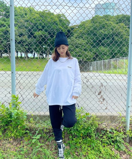 #062 　彩空バックプリントロングTシャツ　WHITE
