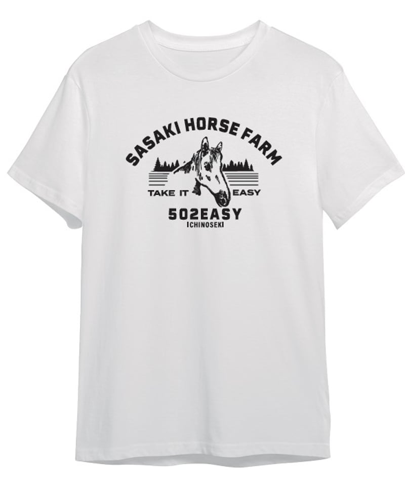 184 502EASYx佐々木牧場コラボTシャツ〈HORSE〉 | 502EASY