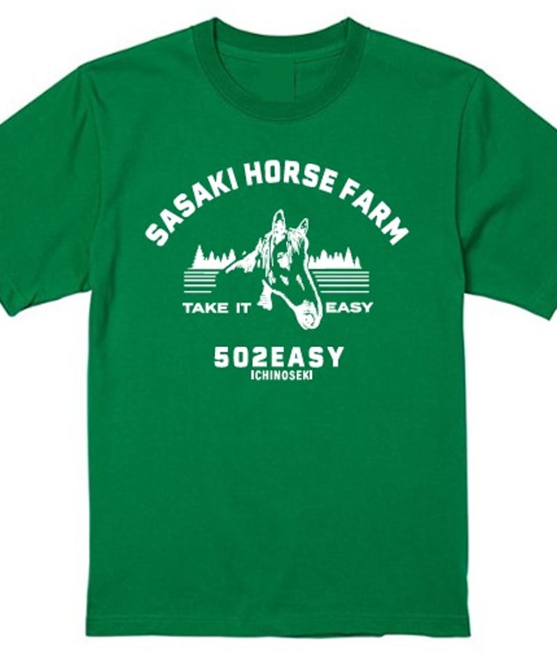 184 502EASYx佐々木牧場コラボTシャツ〈HORSE〉 | 502EASY