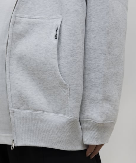 #068　フルジップフーディトップス　GREY