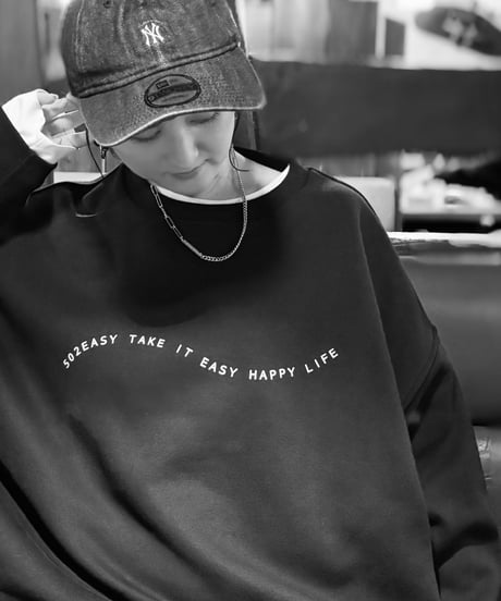 #189　502ESAY WAVEロゴプリントスウエット