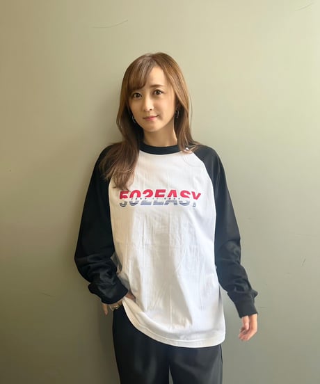 #113　502EASYツートーンロゴラグランＴ