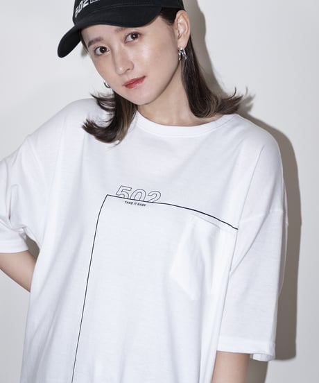 #046　The Rectangle T-シャツ WHITE
