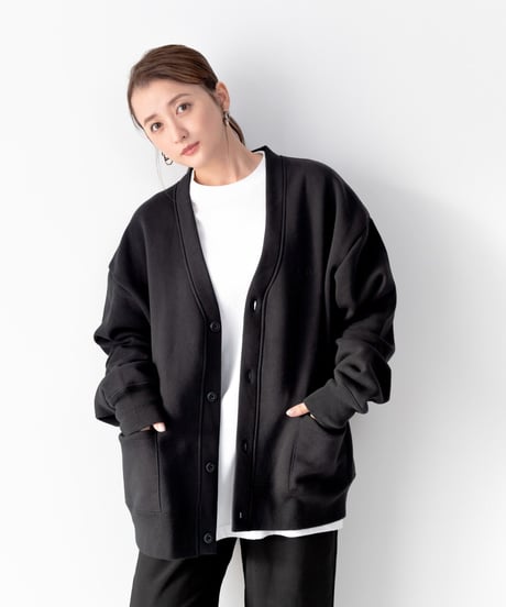 #122　502EASYアメ車バックプリントスエットカーディガン