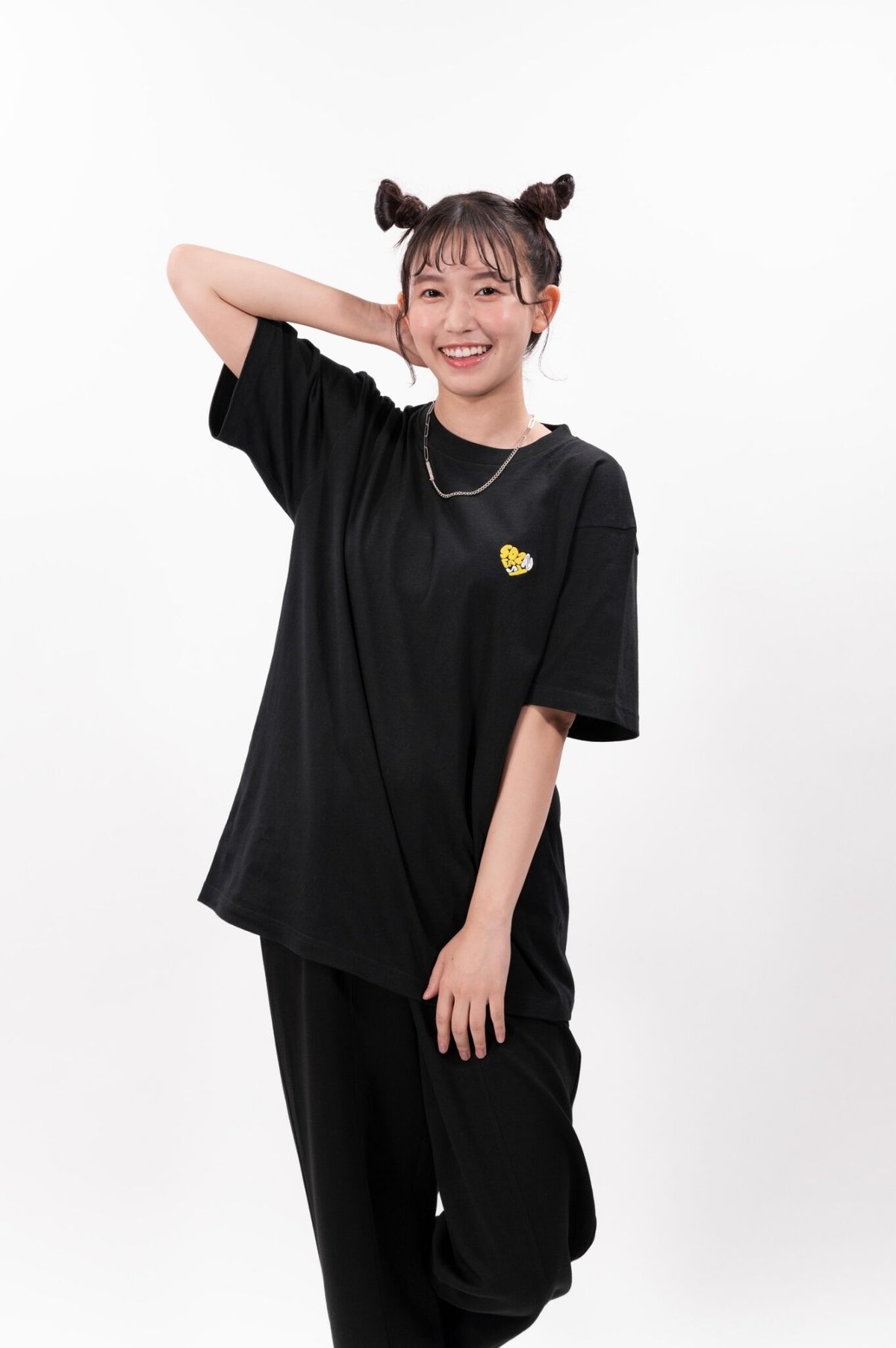 志田音々さんコラボアイテム］#104 502EASY X N ハート刺繍T