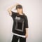#044　The Squares Overlap T‐シャツ BLACK