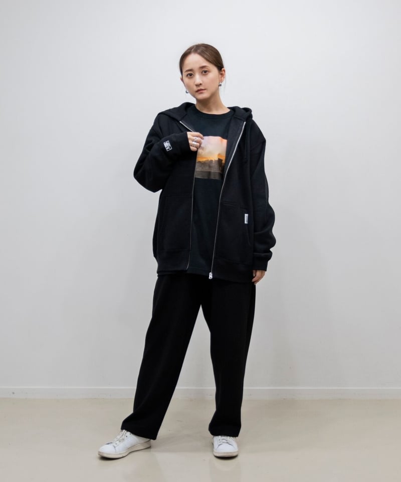 067 彩空フロントプリントロングTシャツ BLACK | 502EASY 067 彩空フロントプリントロングTシャツ BLACK | 502EASY