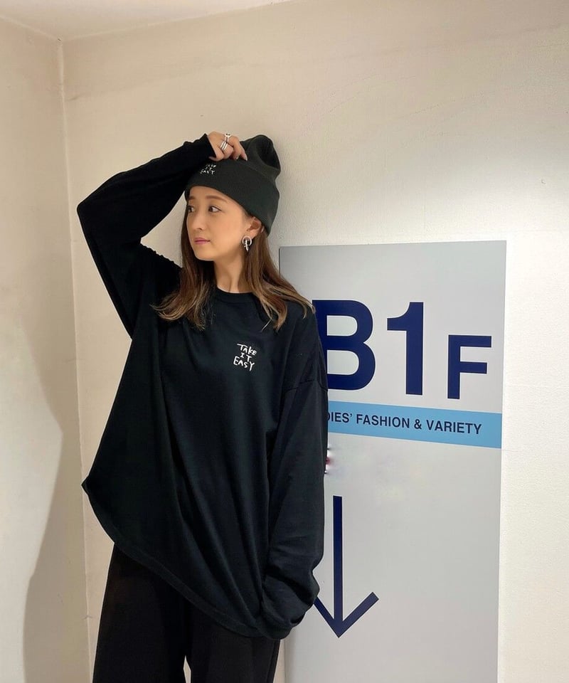 ennoy 刺繍 ロングTシャツ ENNOY×everyone recommended designer 刺繍ロングスリーブT