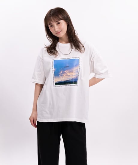#097　彩空フロントプリントTシャツ