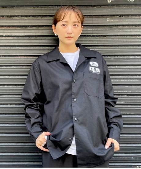 #063 　502EASY Wappen T/C WorkShirts　BLACK