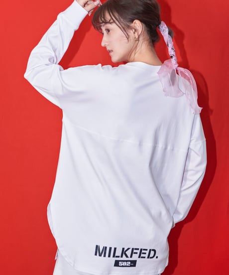 ［MILKFED.コラボアイテム］#016　MILKFED. X 502EASY ラウンドT