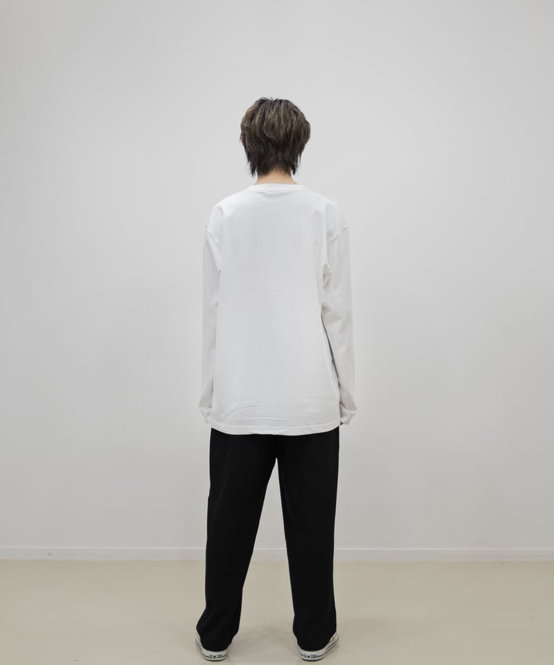 067 彩空フロントプリントロングTシャツ WHITE | 502EASY 067 彩空フロントプリントロングTシャツ WHITE | 502EASY