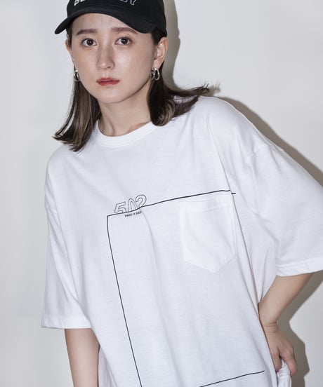 #046　The Rectangle T-シャツ WHITE