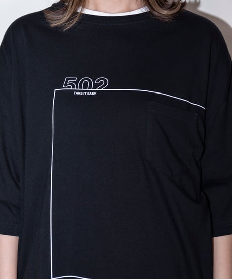 #046　The Rectangle T-シャツ BLACK