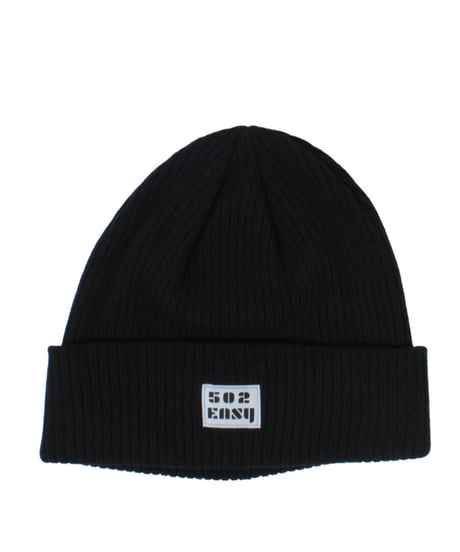 #009　ニットキャップ　BLACK