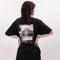 ［志田音々さんコラボアイテム］#105　彩空x音空　バックプリントTシャツ　BLACK