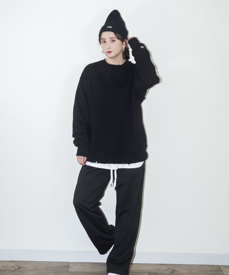 TTT_MSW 23AW ダメージ　スウェット TTT MSW 23aw ダメージスウェットベージュ