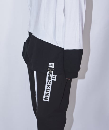 #020　ロングスリーブバイカラーT　WHITE