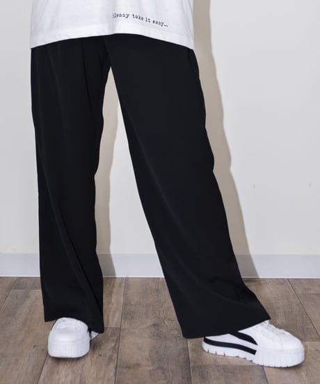 #035　タックワイドパンツ