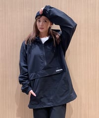 #082　502EASY ナイロン アノラック パーカ　BLACK