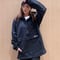 #082　502EASY ナイロン アノラック パーカ　BLACK