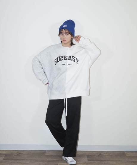 #029　コンビスウェット　GRAYⅹWHITE