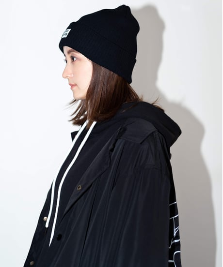 #009　ニットキャップ　BLACK
