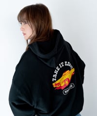 #121　502EASYアメ車バックプリントフーディー