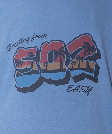 #048　502EASY Hawaiian T‐シャツ BLUE