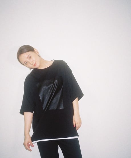 #049　The Rubber print T‐シャツ BLACK