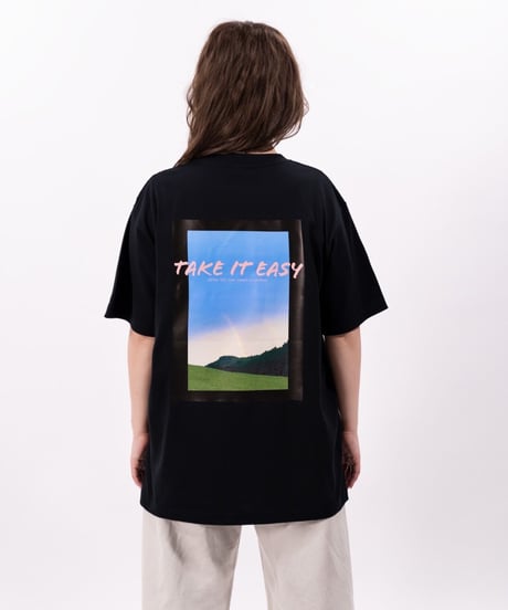 #098　彩空バックプリントTシャツ ~TAKE IT EASY~