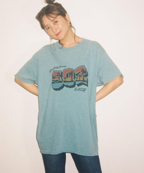 #048　502EASY Hawaiian T‐シャツ GREEN