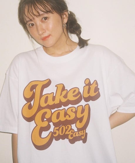 #043　70's Take it Easy  T‐シャツ  WHITE