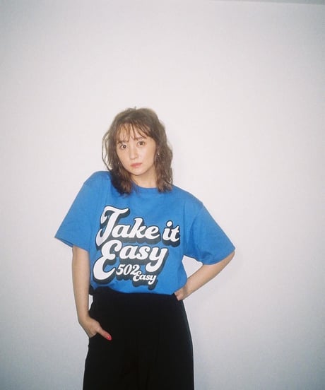 #043　70's Take it Easy T‐シャツ BLUE