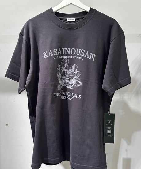 #183　502EASYｘかさい農産コラボTシャツ〈ほうれん草〉