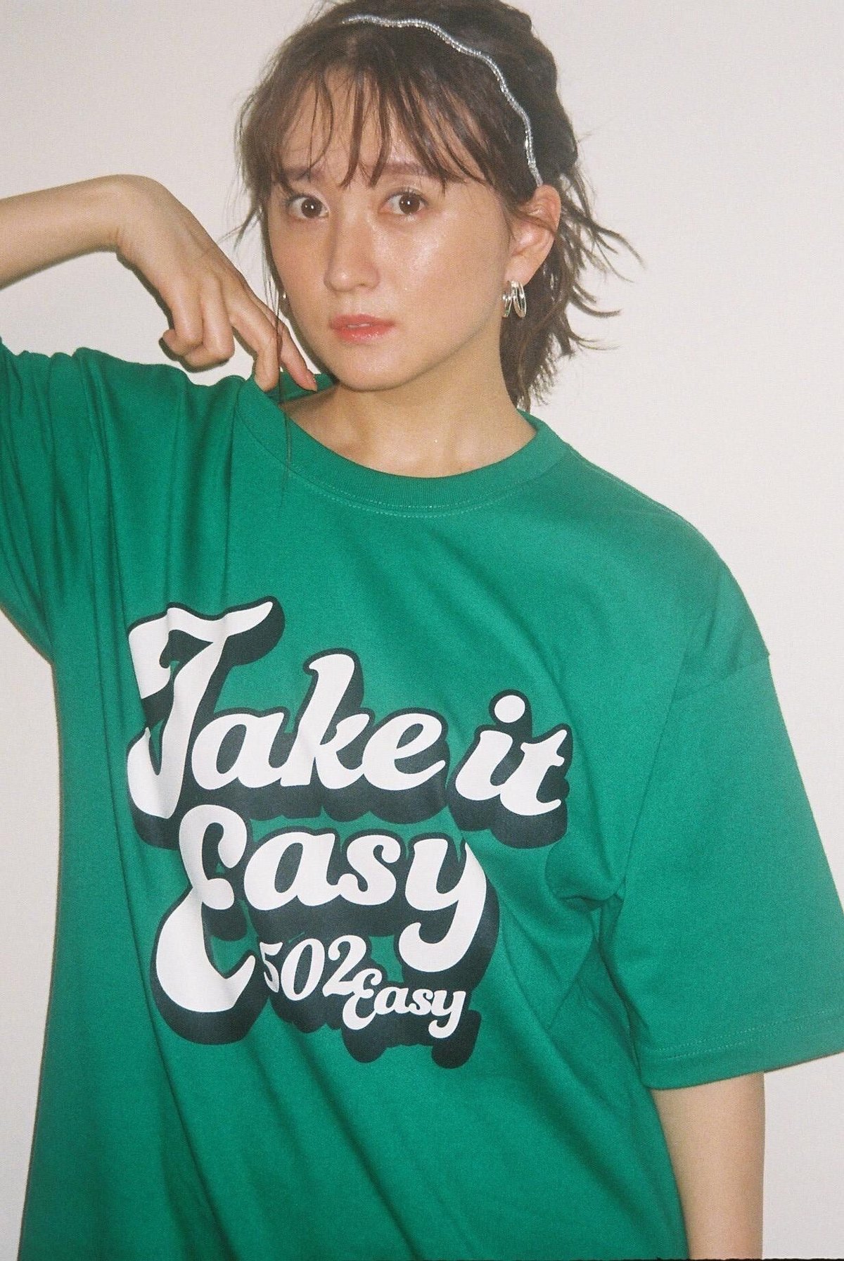 043 70's Take it Easy T‐シャツ GREEN | 502EASY