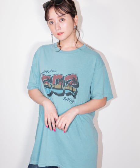 #048　502EASY Hawaiian T‐シャツ GREEN