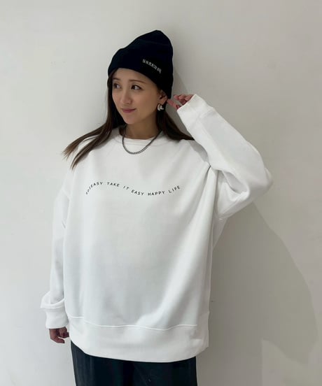 #189　502ESAY WAVEロゴプリントスウエット