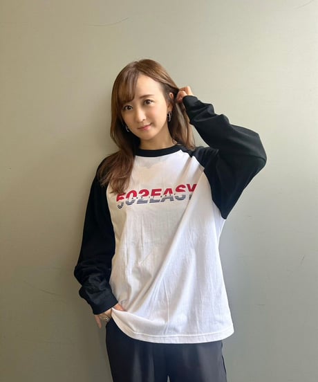 #113　502EASYツートーンロゴラグランＴ